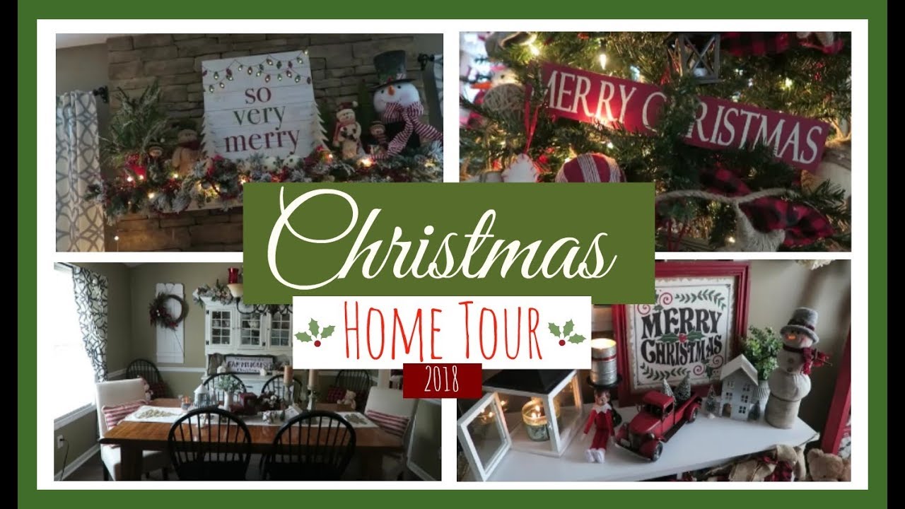 Farmhouse Christmas Home Decor Tour ~ 2018