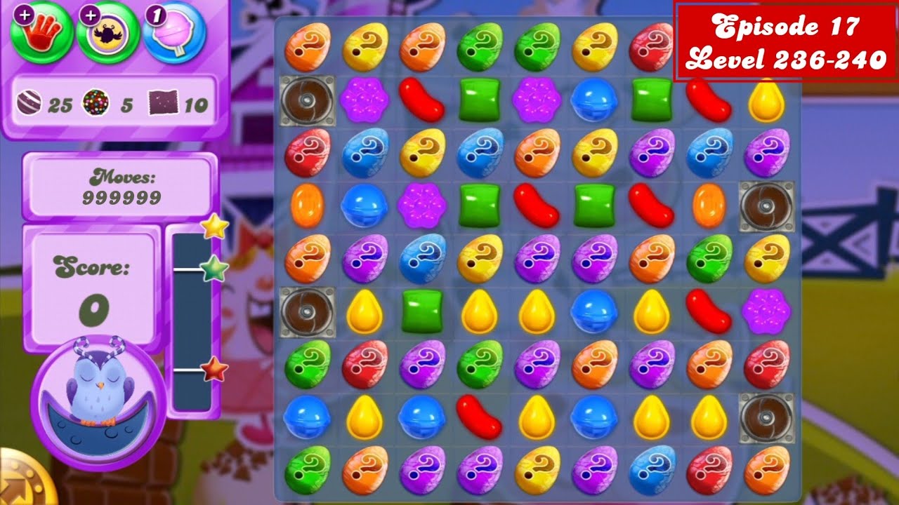 CANDY CRUSH SAGA - DREAMWORLD E17 LEVEL 236-240 FULL GAMEPLAY