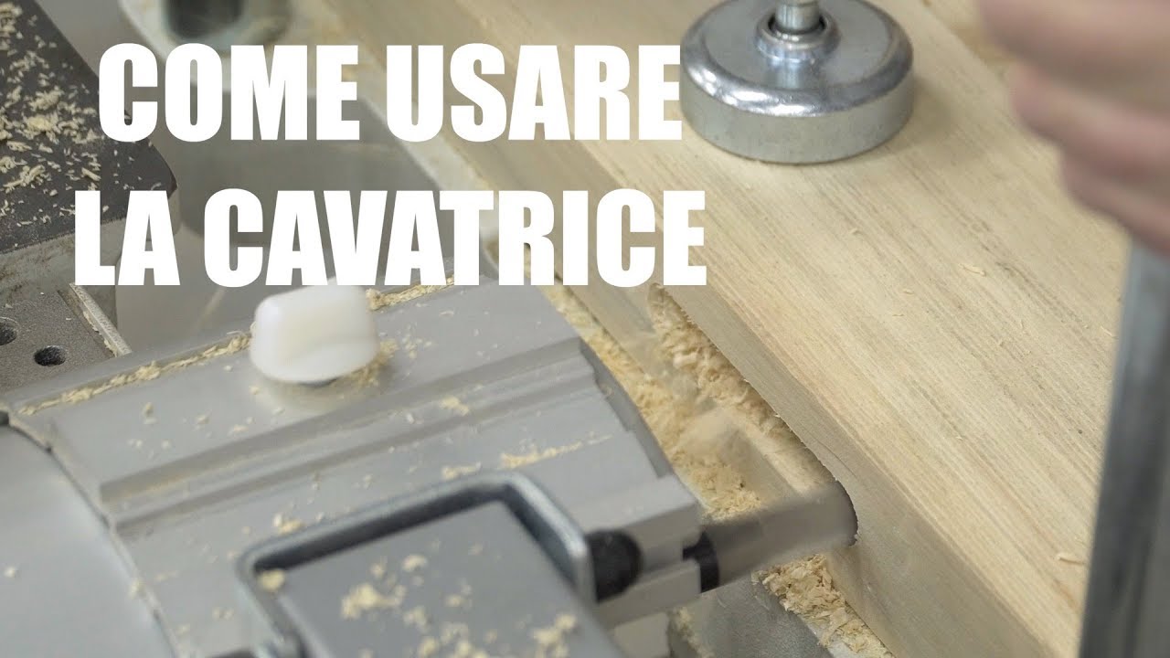 COME FARE MORTASE CON LA BUCATRICE - Lavorazione alla combinata per legno