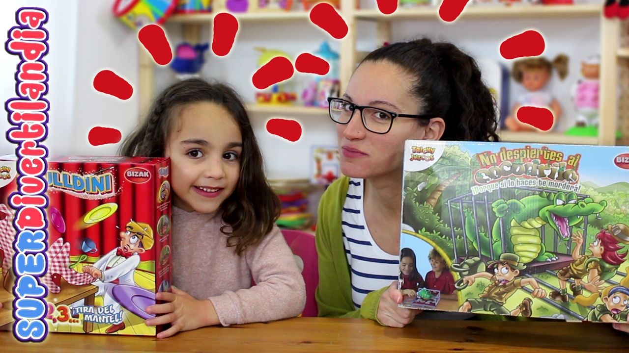 Pulldini y No despiertes al cocodrilo! 2 juegos de mesa de Bizak en SUPERDivertilandia!