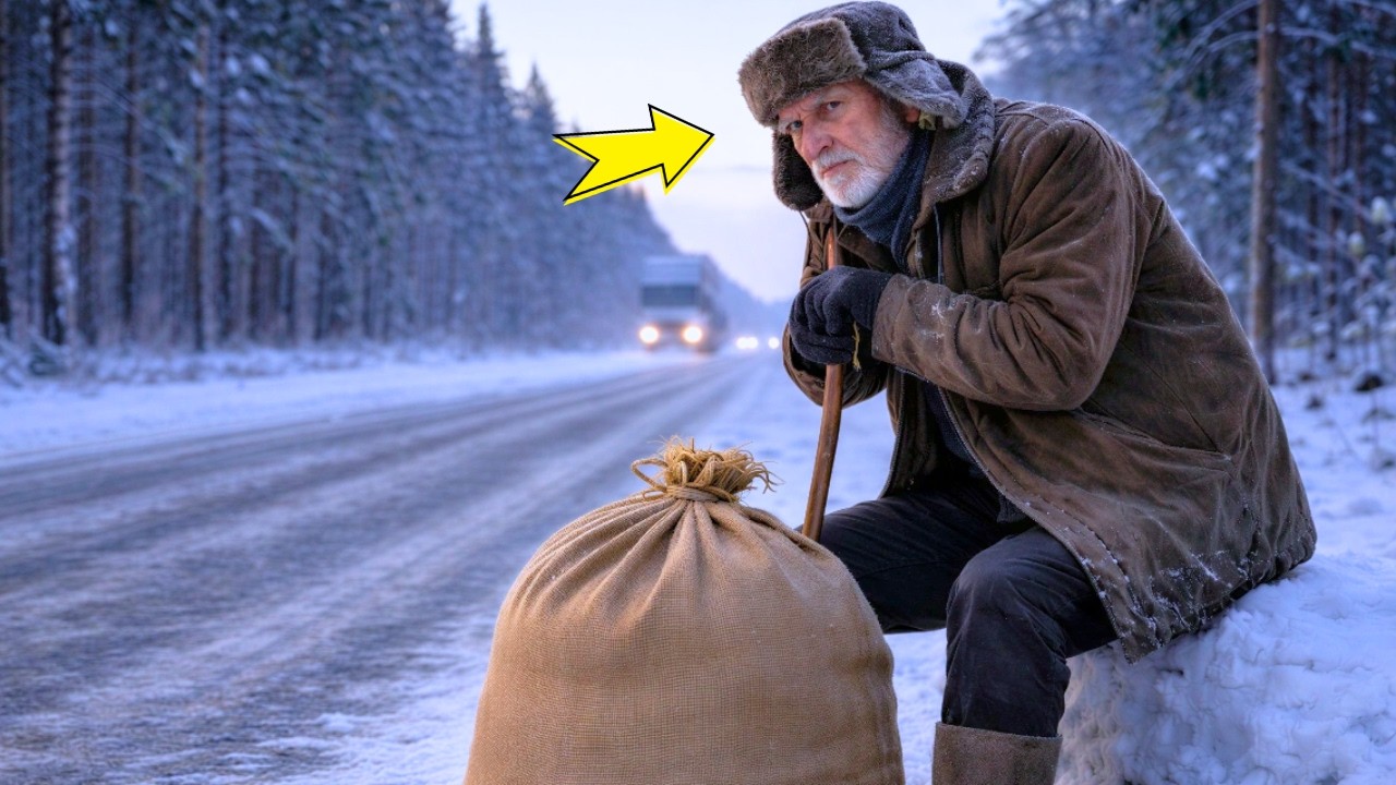 ОН ПОДОБРАЛ НА ТРАССЕ СТАРИКА С МЕШКОМ… А ЧЕРЕЗ ЧАС ОНЕМЕЛ ОТ ТОГО, ЧТО УВИДЕЛ