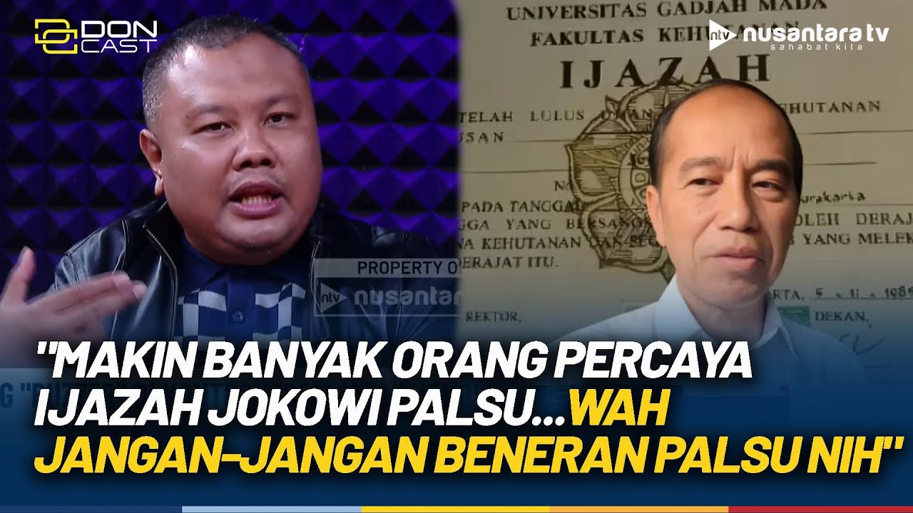 Ijazah Jokowi Penuh Kontroversi, Hensat: Wah Jangan-jangan Beneran Palsu Nih | DON CAST
