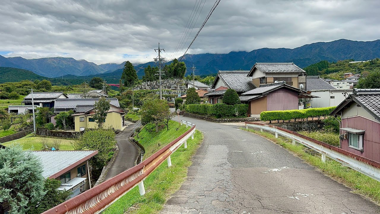 4K Walking Tour Japan - Japanese Countryside Village Beautiful Scenery Walk in Japan Nakasendo, Gifu