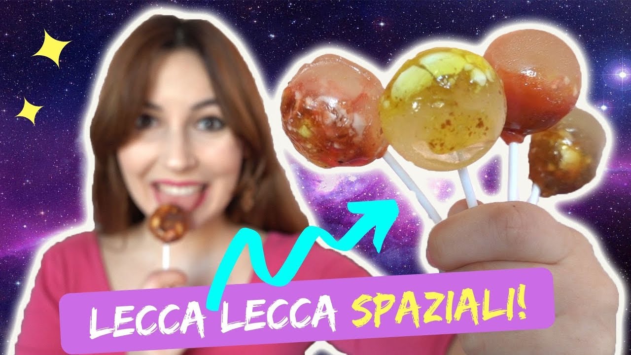 CREO I LECCA LECCA A FORMA DI PIANETI! *galaxy lollipop DIY*