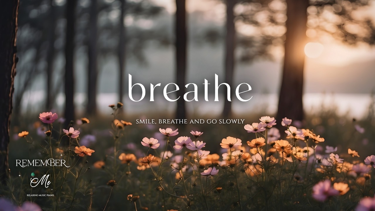 Smile, Breathe and Go Slowly 🌲⛅️ Soft Piano for Overthinking Minds