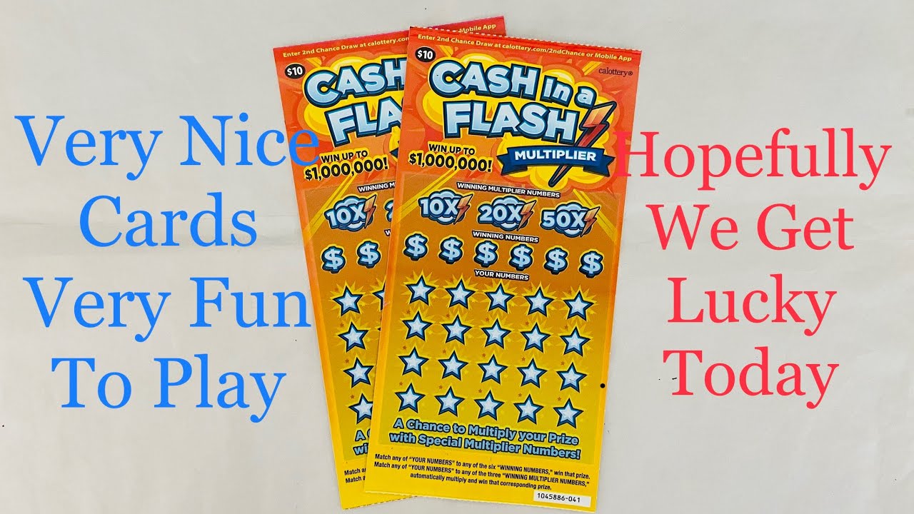 TRYING OUT $10 CASH IN A FLASH CALIFORNIA LOTTERY SCRATCHERS SCRATCH OFF