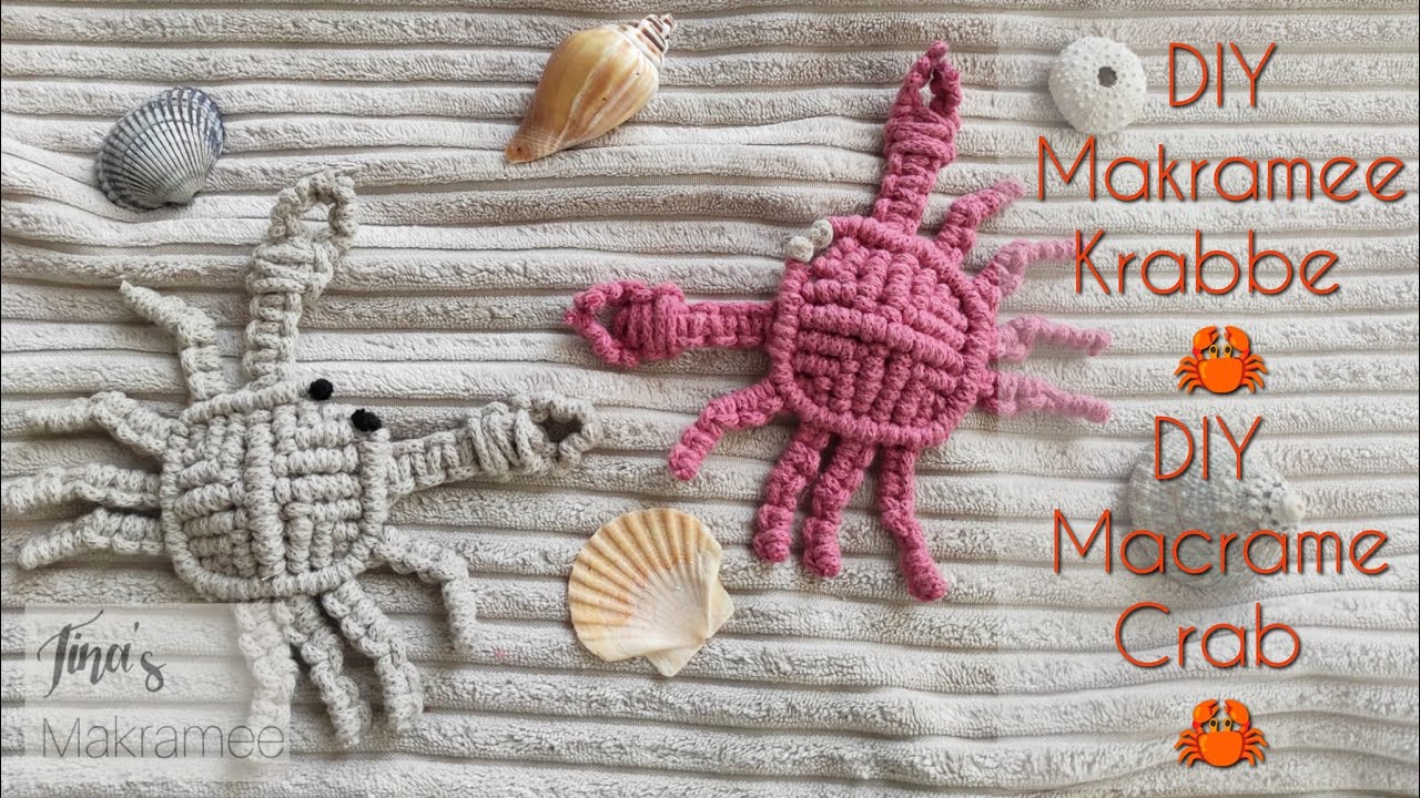 DIY Makramee Krabbe / DIY Macrame Crab