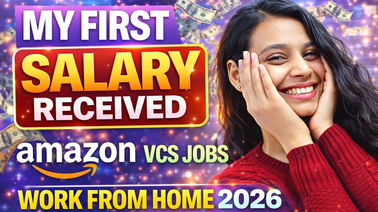 Amazon VCS Work From Home Salary 🏠 | How Much I Earned in ₹? (Salary Slip Proof) | 2026 | WHF Jobs