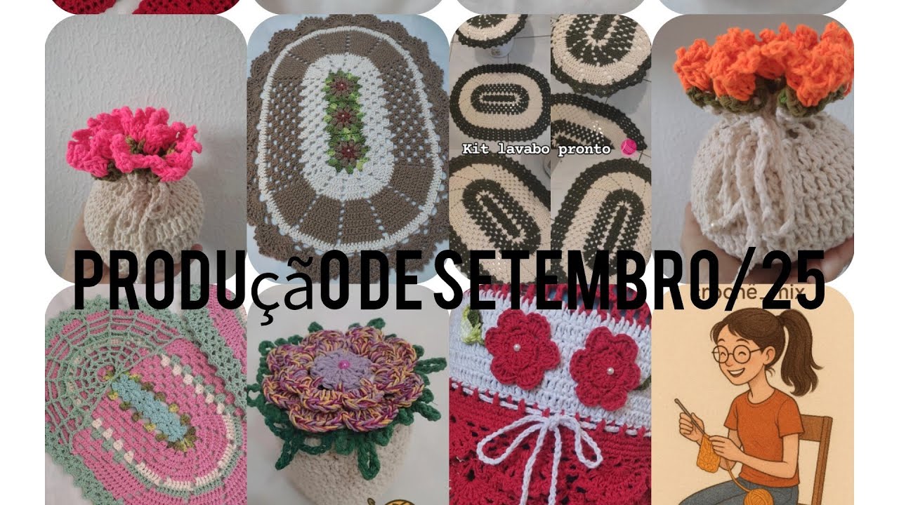 Produção de Setembro/25. 🌿🍀🧶