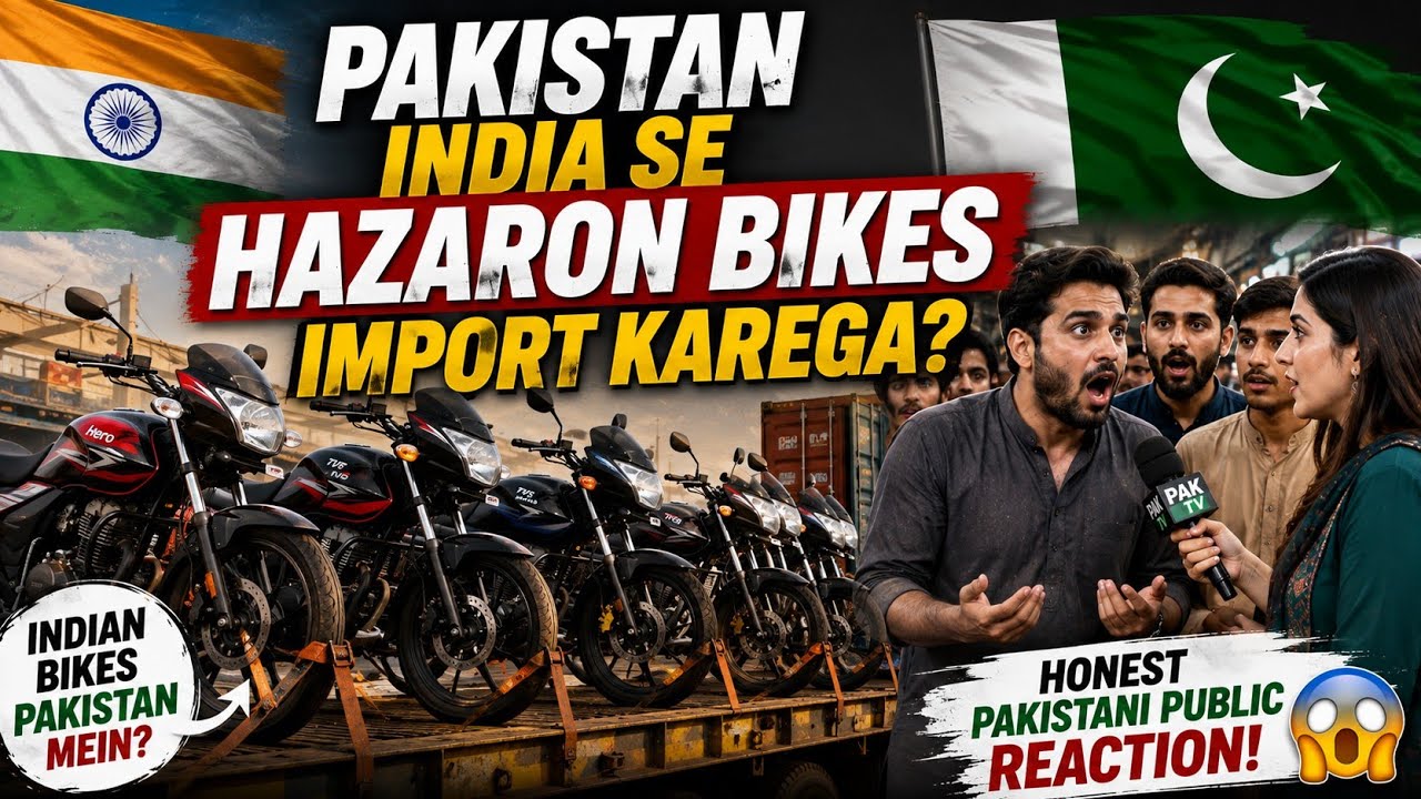 🏍️ Pakistan India Se Hazaron Bikes Import Karega? | Honest Pakistani Public Reaction