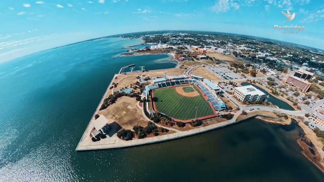 Maritime Park Wahoos Stadium and Pensacola City Hall