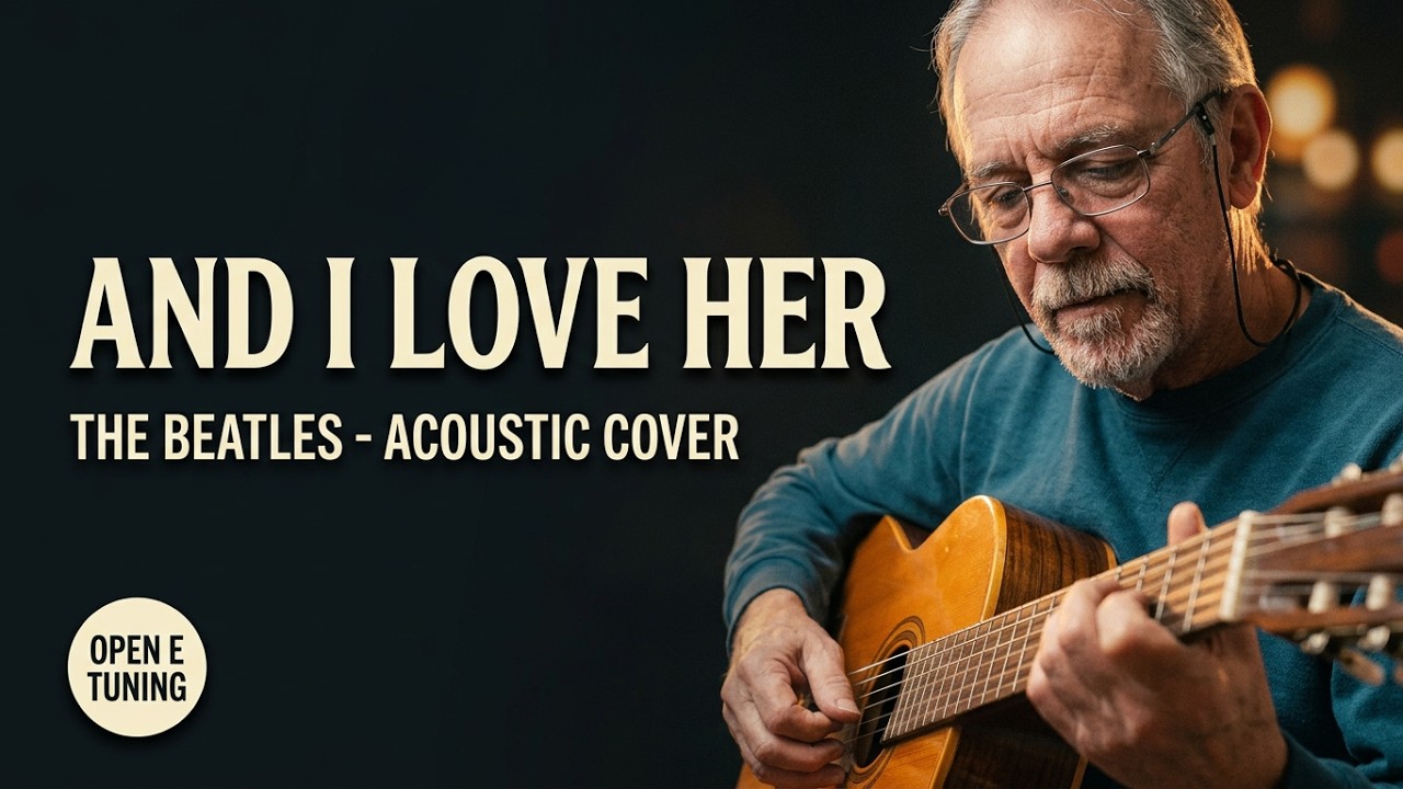 And I Love Her - The Beatles Cover (open E tuning)