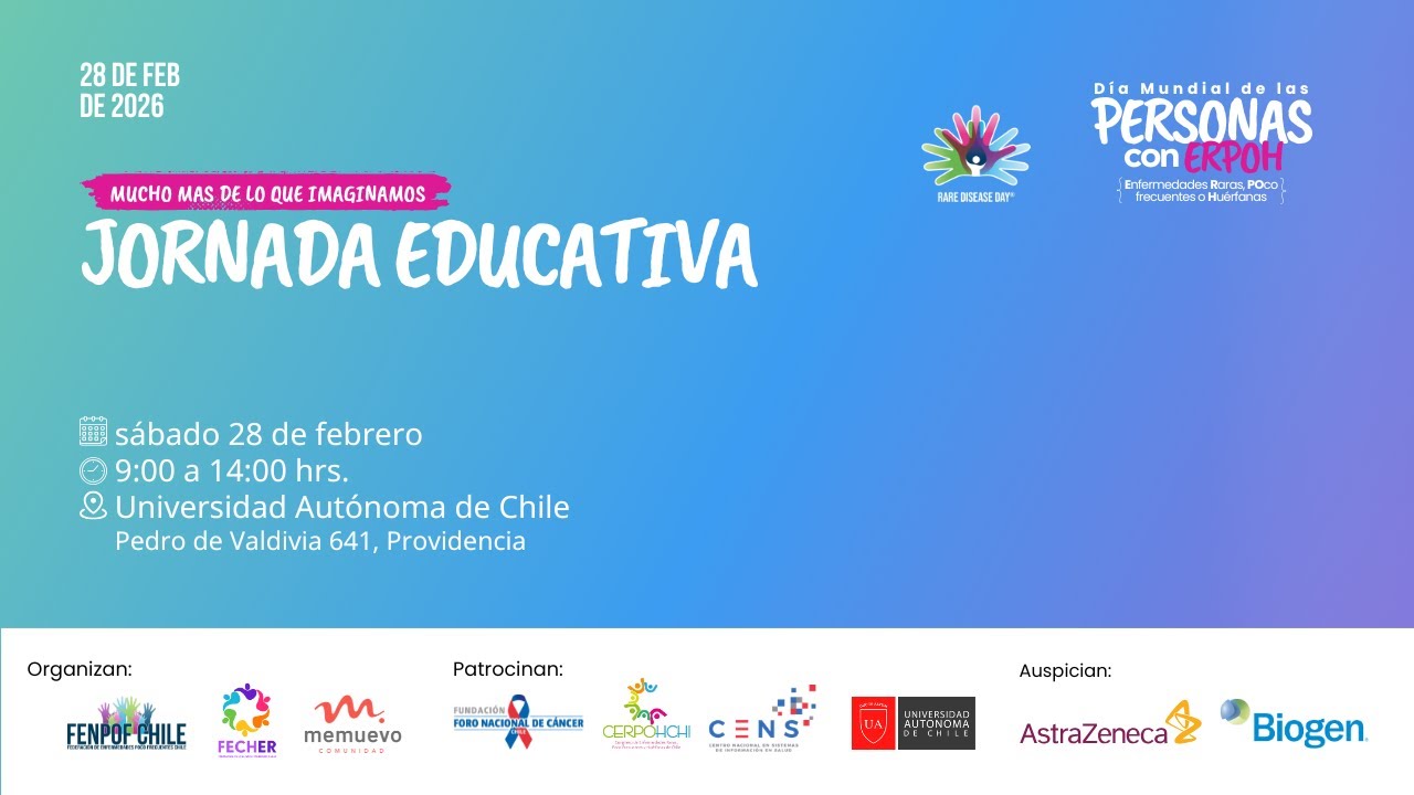 Jornada Educativa Día de las Enfermedades Raras, Poco Frecuentes o Huérfanas
