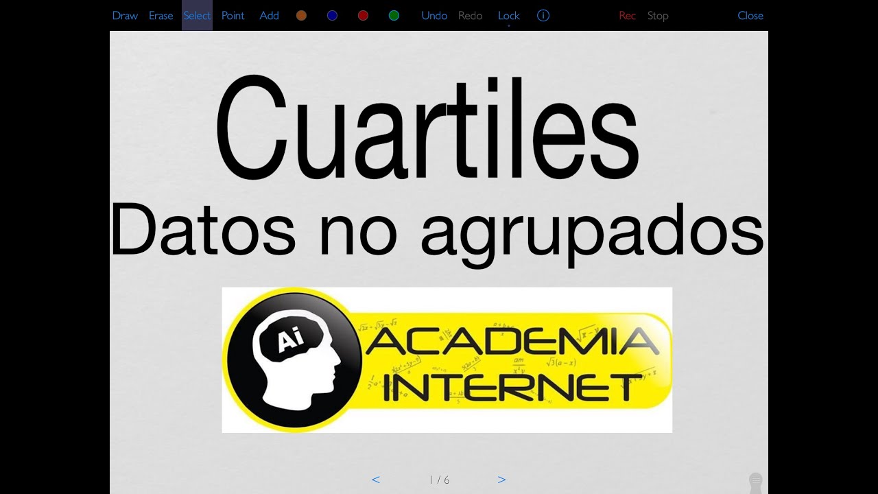 Cuartiles para datos no agrupados