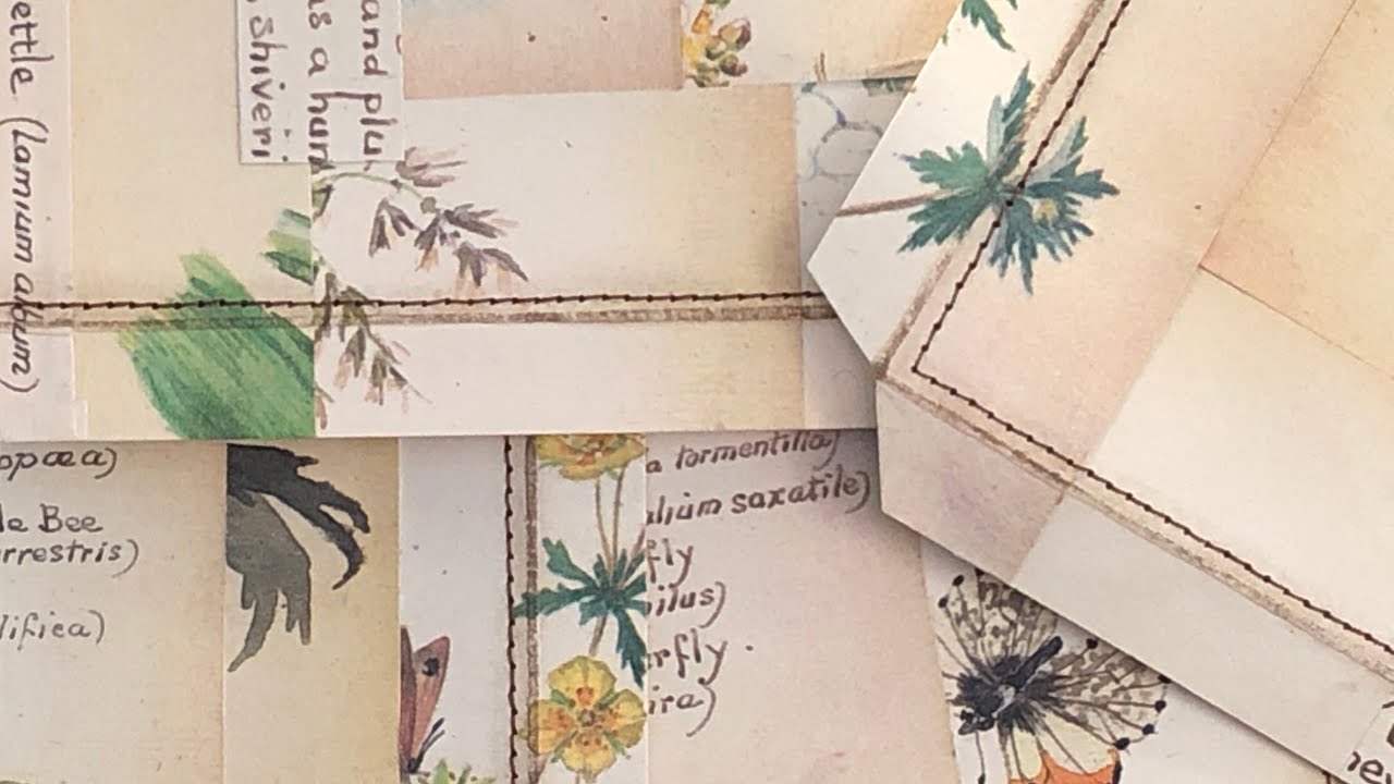 How To Use Edith Holden Scraps to make a masterboard 13