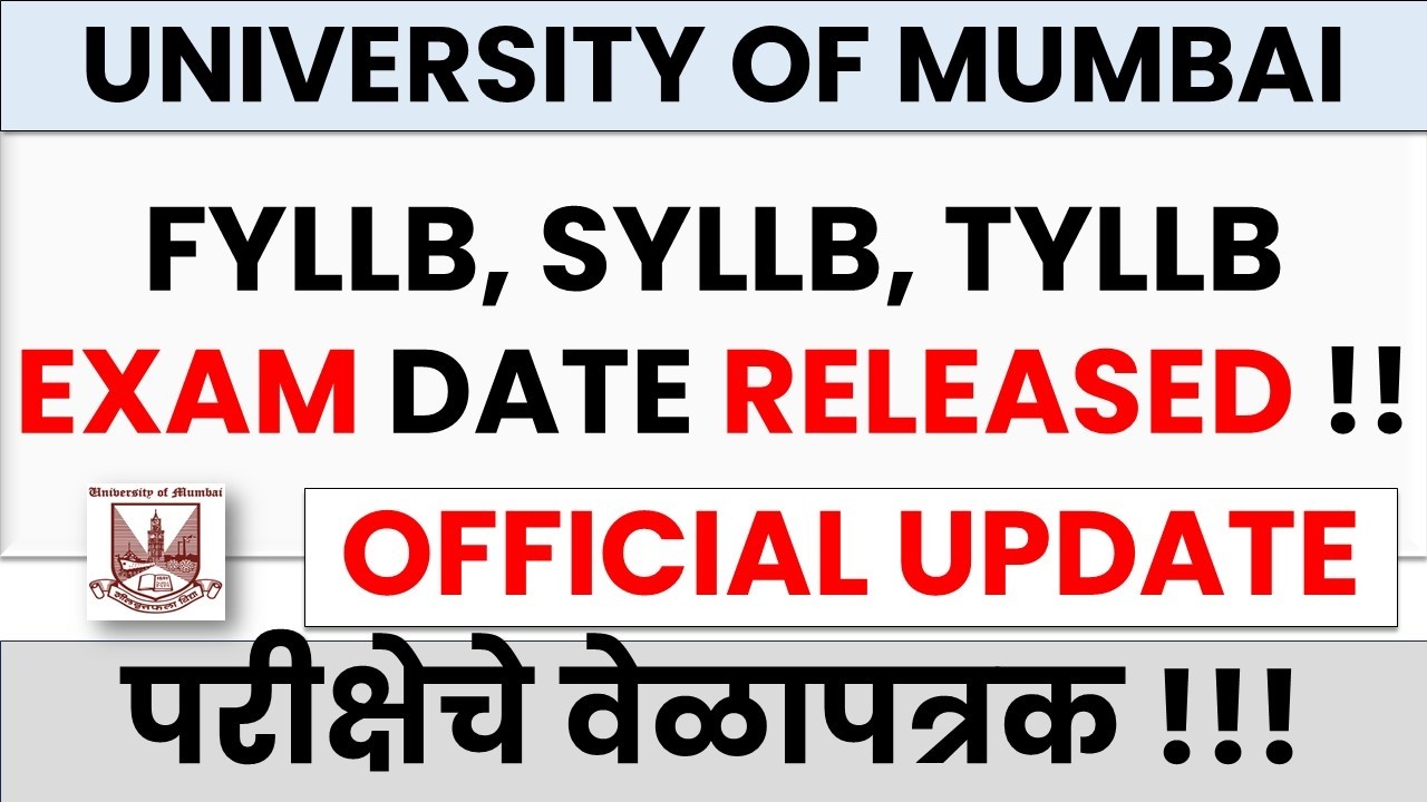 FYLLB | SYLLB | TYLLB Mumbai University Exam Date 2026 Released 🚨 | 2nd, 4th, 6th & 10th Semester |