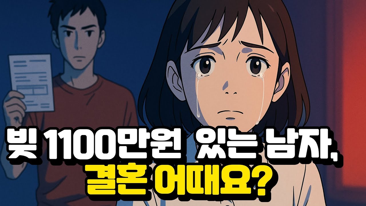빚 1100만원 있는 남자와 결혼 가능할까요?