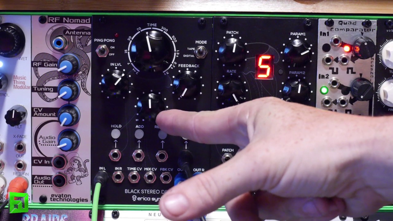 Erica Synths eurorack Black Stereo Delay review