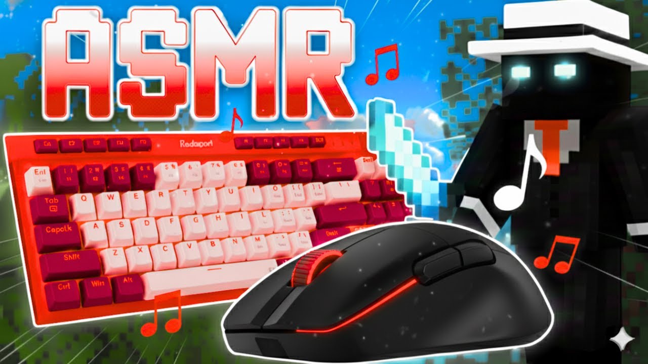 BedWars ASMR - Hard PvP & Epic Kills | Keyboard & Mouse Sounds | #43
