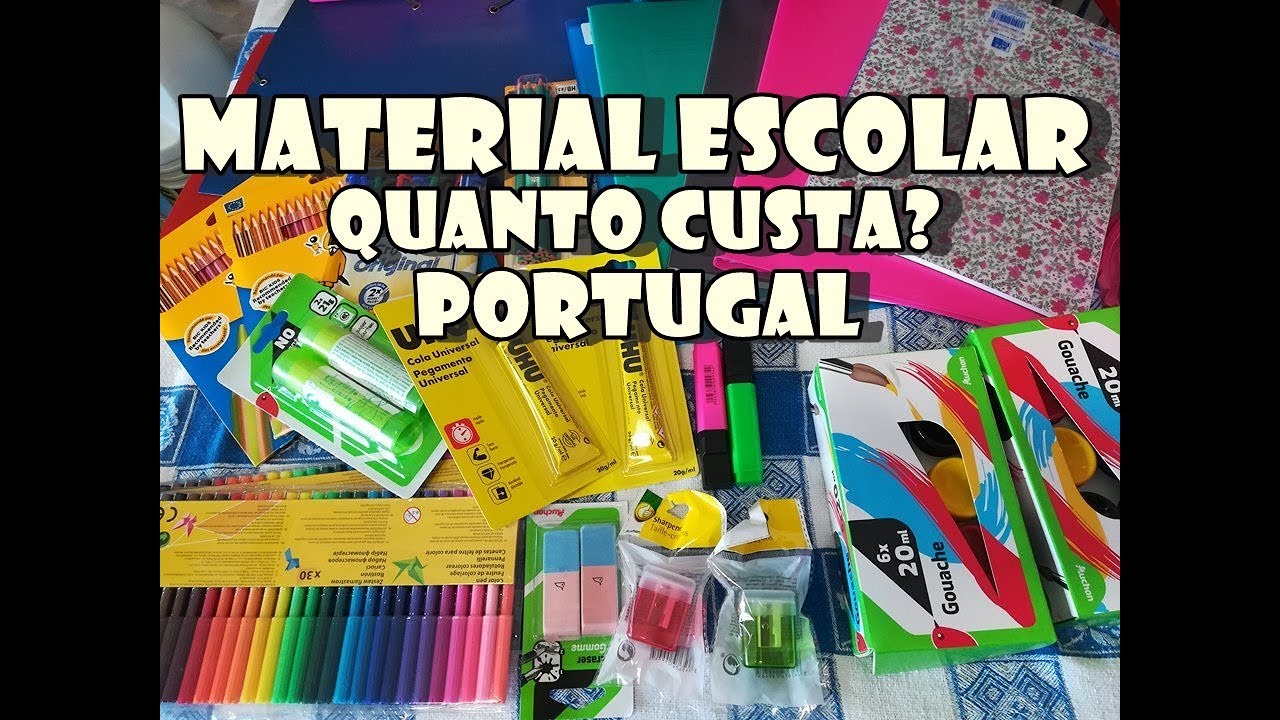 Material escolar | Quanto custa? | Vida em Portugal