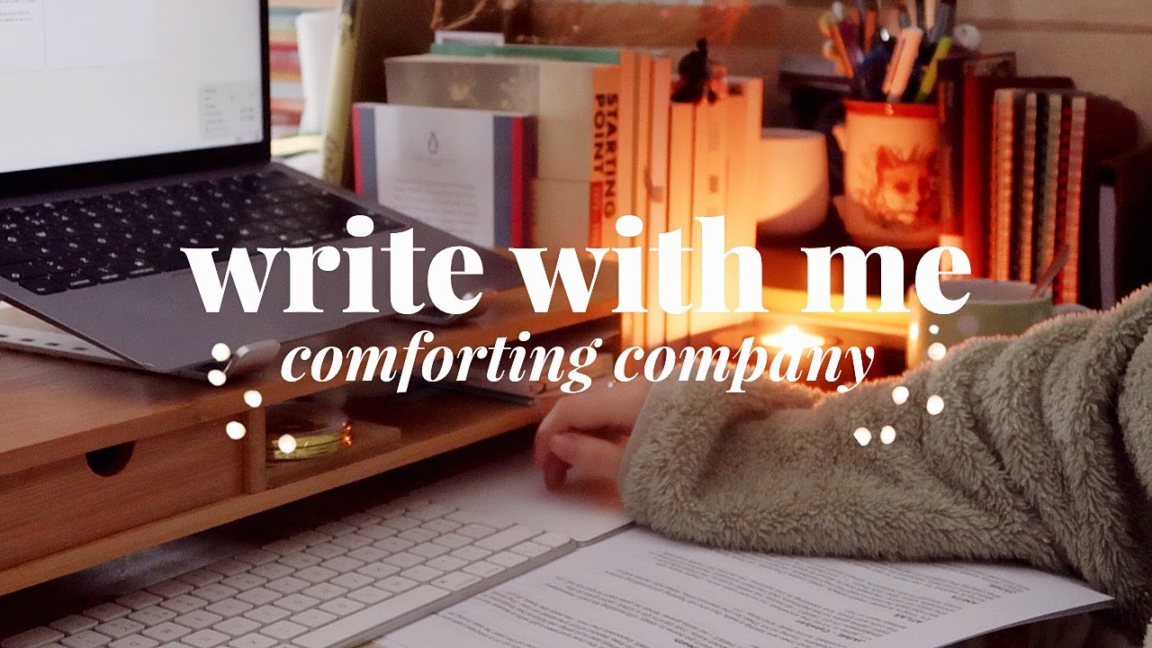 cozy write with me 🕯️🖋️ focus session with comforting sounds