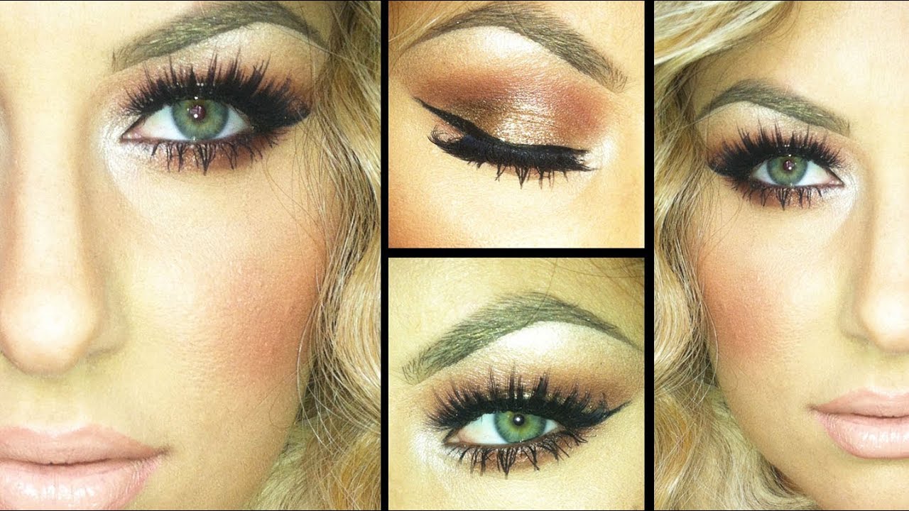 Shimmery Brown Eye Look