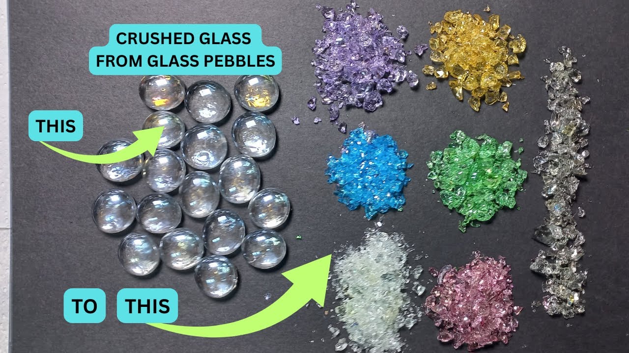 Make your own Crushed Glass for Resin and Crafts #resin #resinart