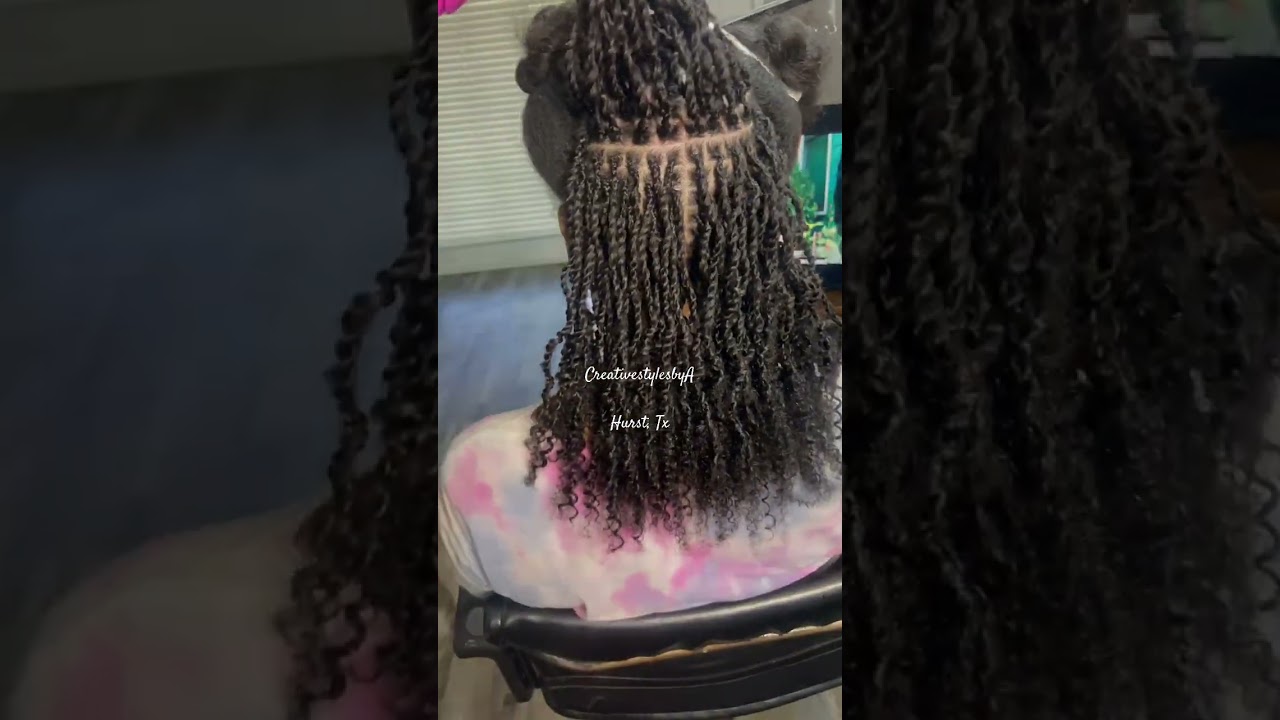 We used Amazon: Mongolian afro kinky curls 18inch🥰 #amazonhair #minitwist  #minitwists