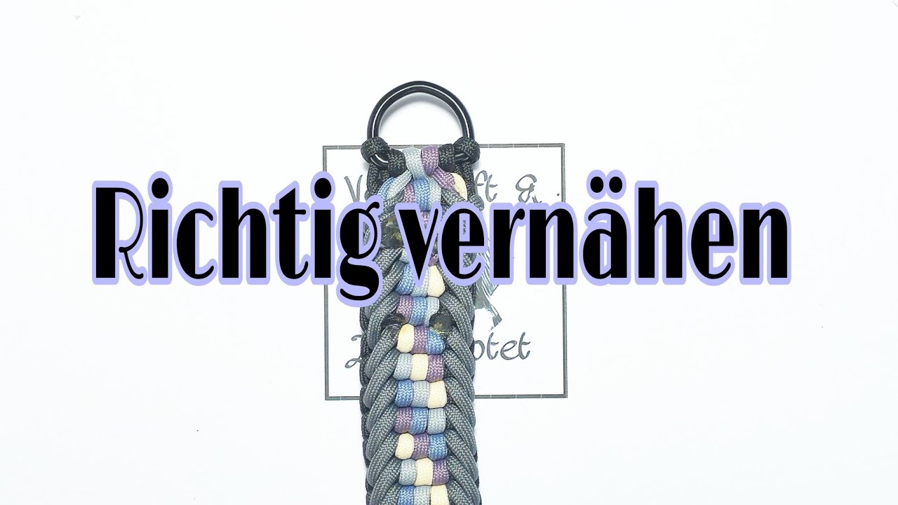 Halsband vernähen "Verknüpft und Zugeknotet"