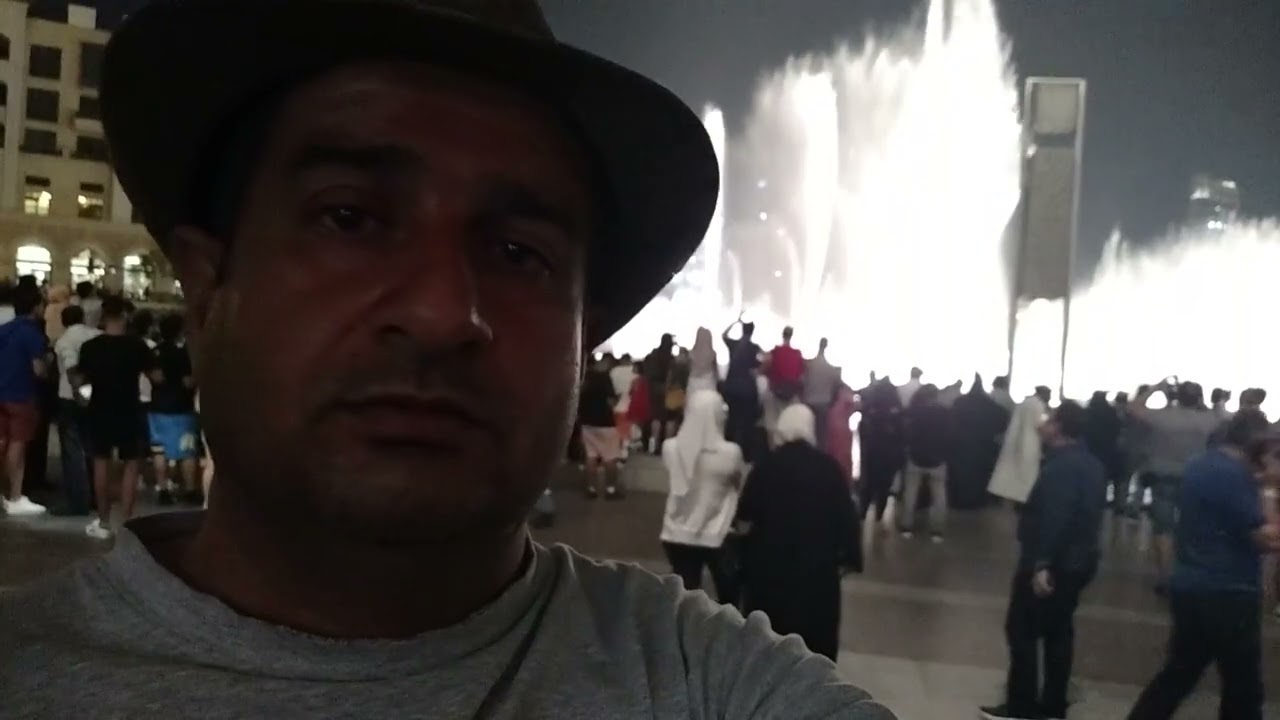 Dubai Burj khalifa night view.