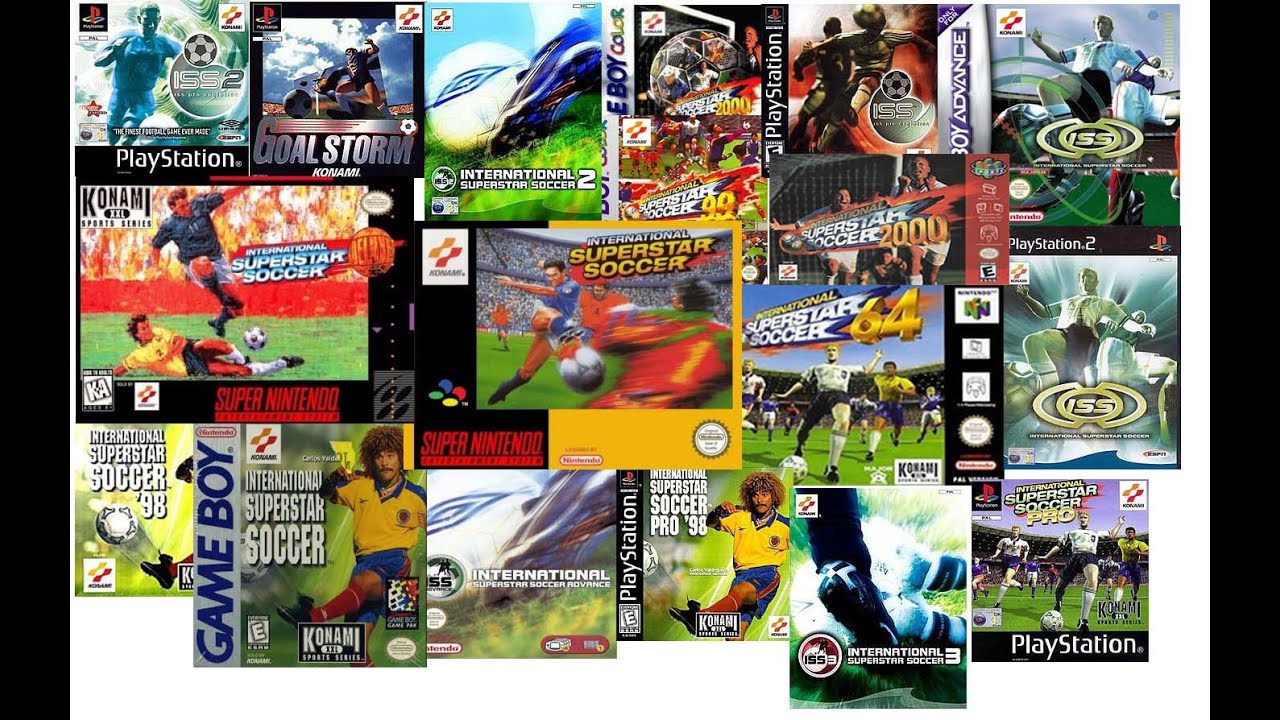 All International Superstar Soccer games (1994-2003)