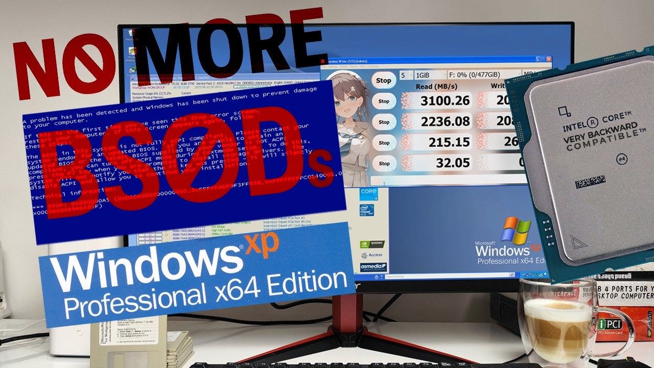 How to Install Windows XP x64 on (very) Modern Hardware - NO BSODs 2025 Edition