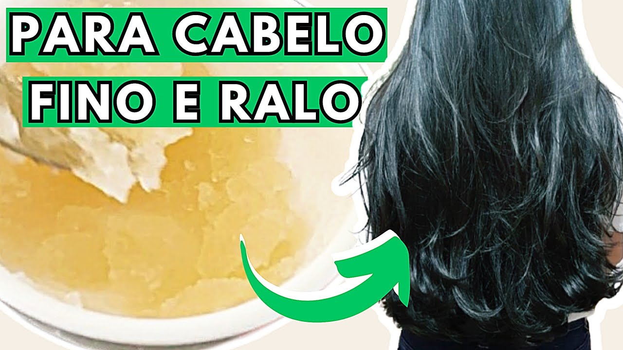 Shampoo para ENGROSSAR CABELO FINO e RALO | Gelatina para engrossar o cabelo