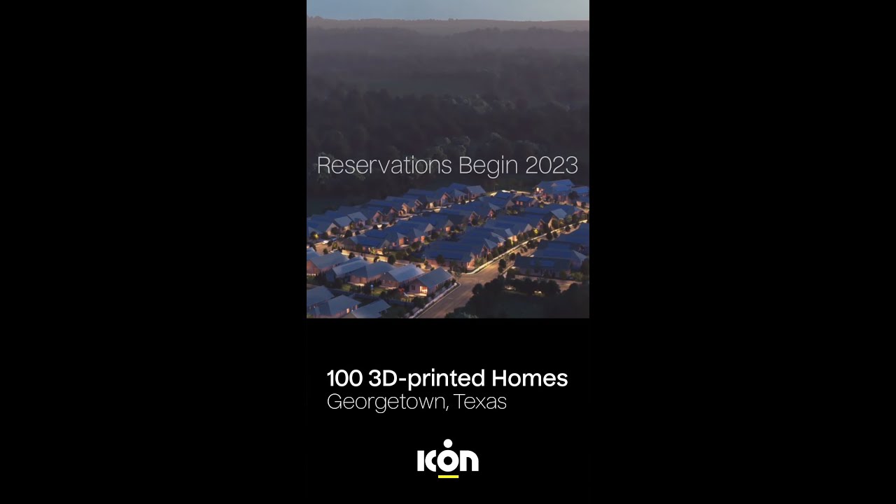 100 Home 3D-printed Community By ICON + Lennar + Co-designed by BIG