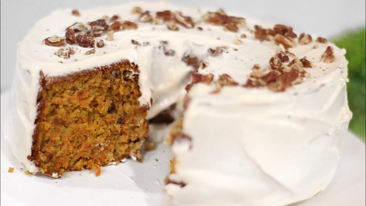Perfectly Moist CARROT POUND CAKE RECIPE from scratch ❌ No Butter | w/ Pineapple and Toasted Pecans