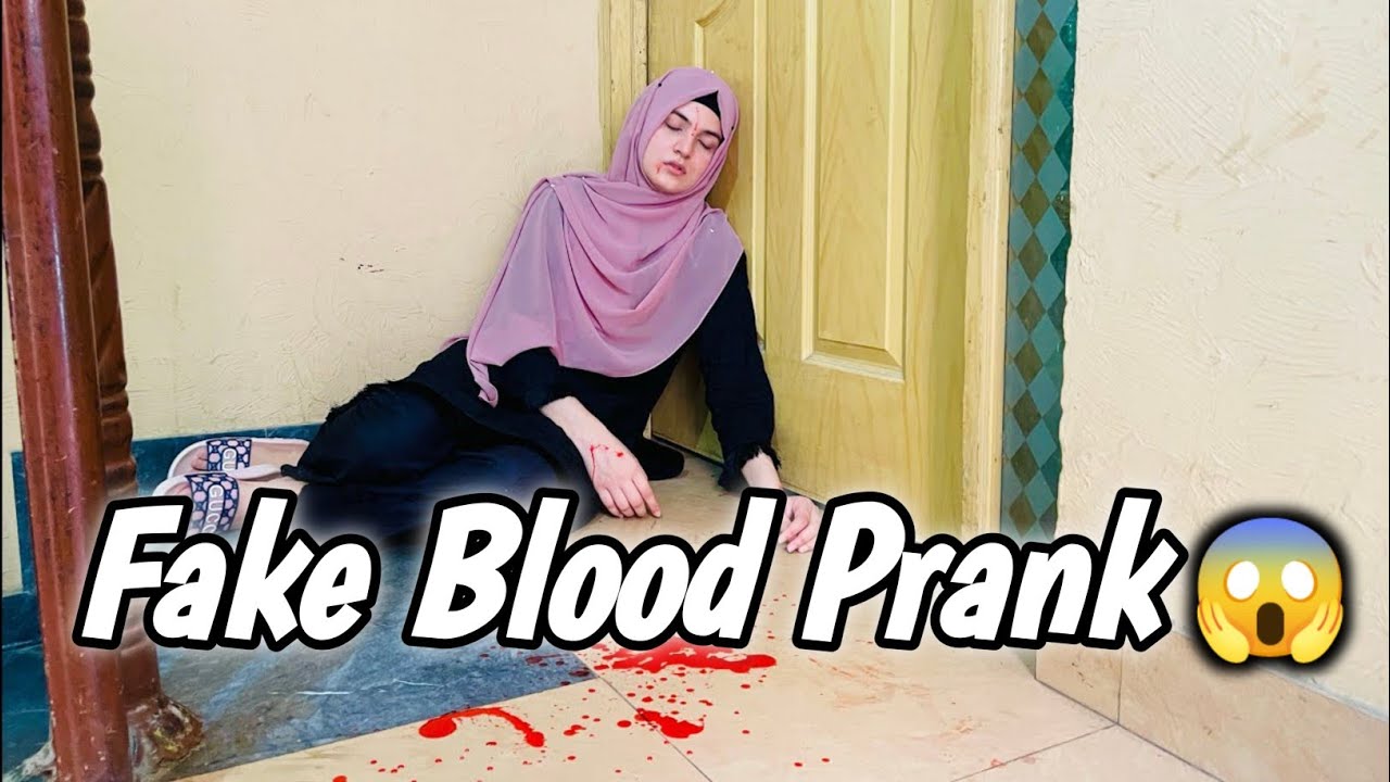 Fake Blood Prank 😱 || Mama Rony Lg Gae || Lahori Punjabi Family