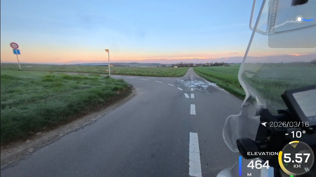 Morning Ride in Geneva - pure sound (no music)