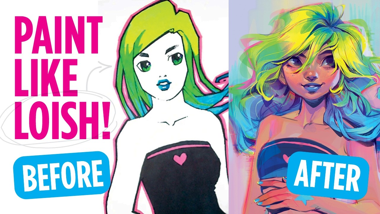 Design colourful character art with Loish