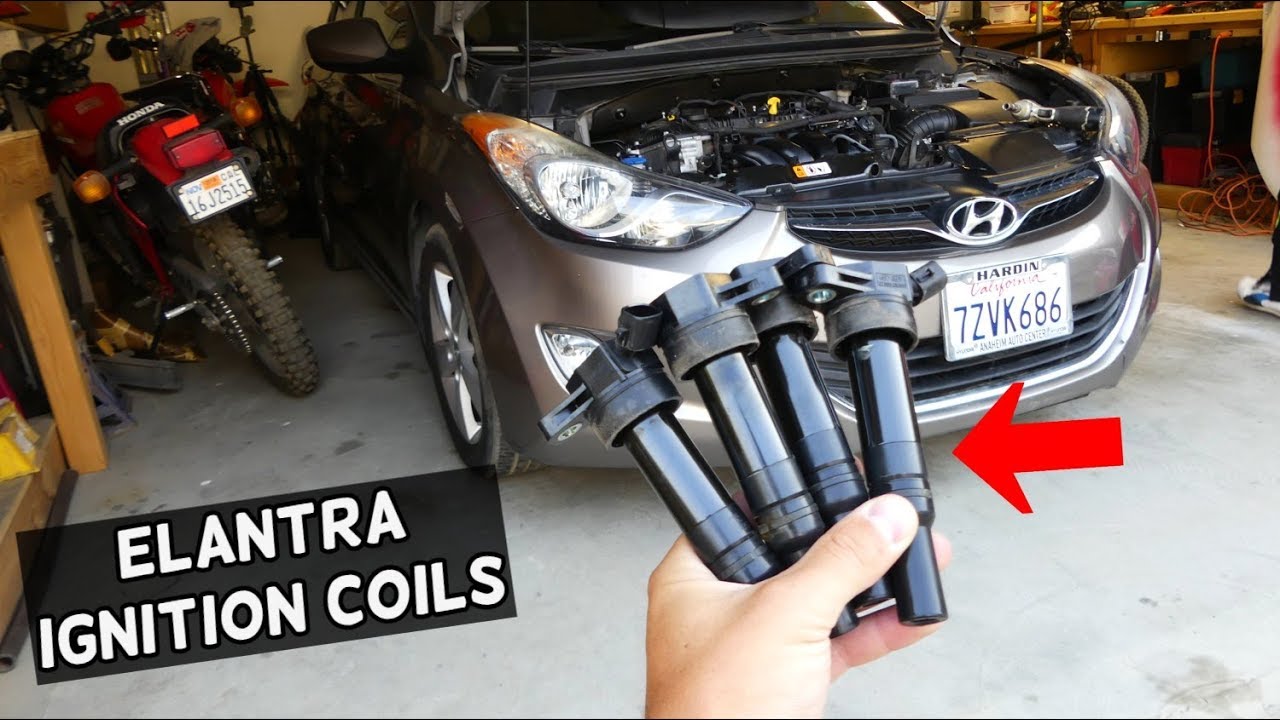 КАК СНЯТЬ И ЗАМЕНИТЬ КАТУШКУ ЗАЖИГАНИЯ НА HYUNDAI ELANTRA 2011 2012 2013 2014 2015 2016