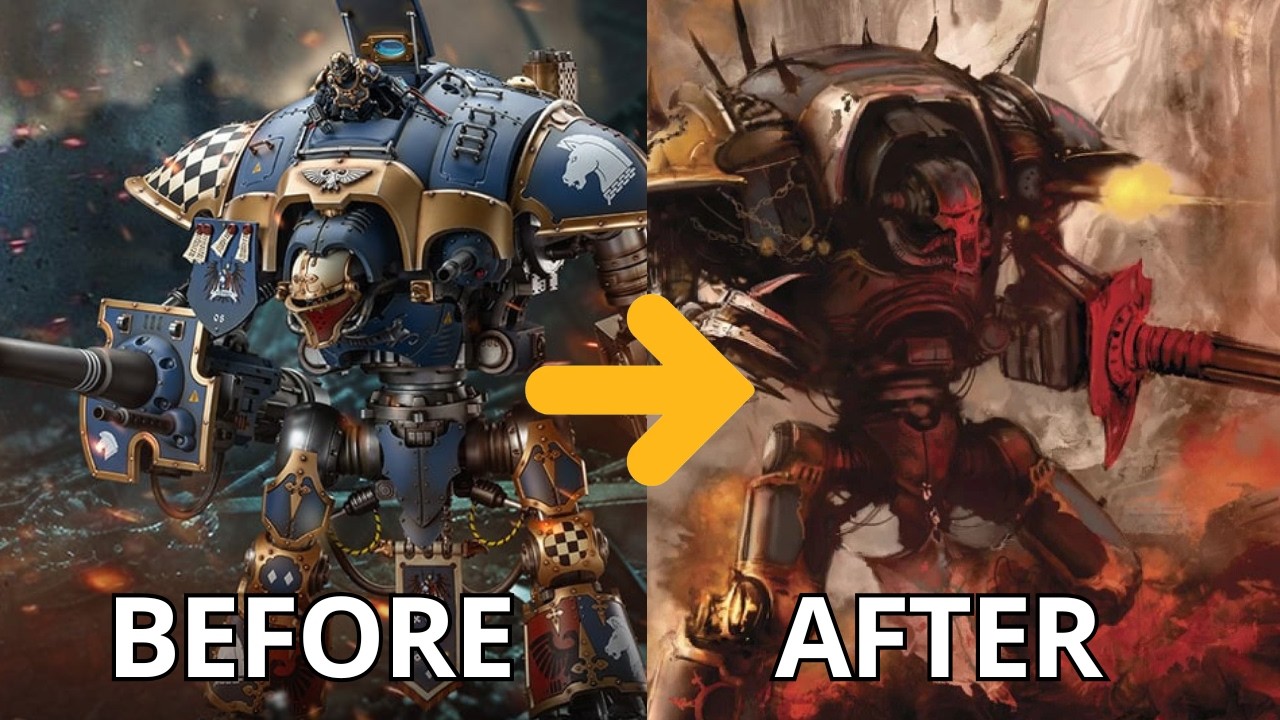Chaos Knights. What are they, and how did this even happen?! Warhammer 40 000