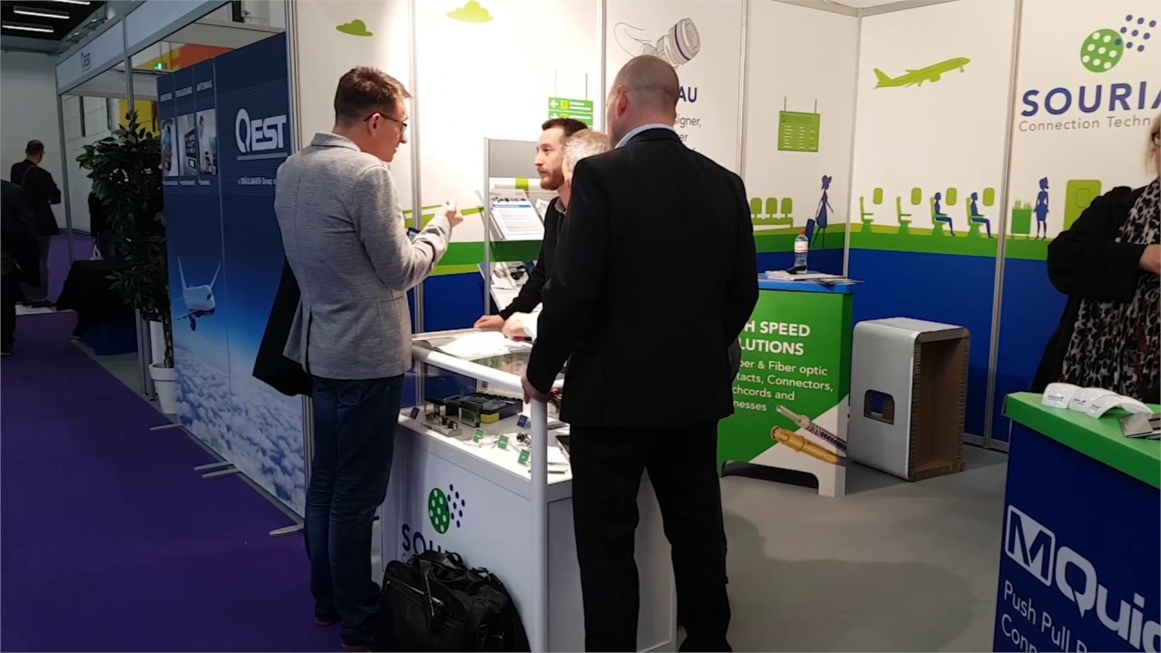 Eco-friendly booth at Aircraft Interior Expo 2019