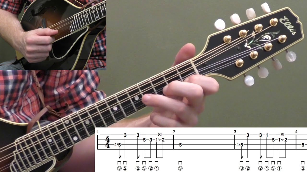 Free Mandolin Lesson: Monroe-Style Downstroke Lick #1