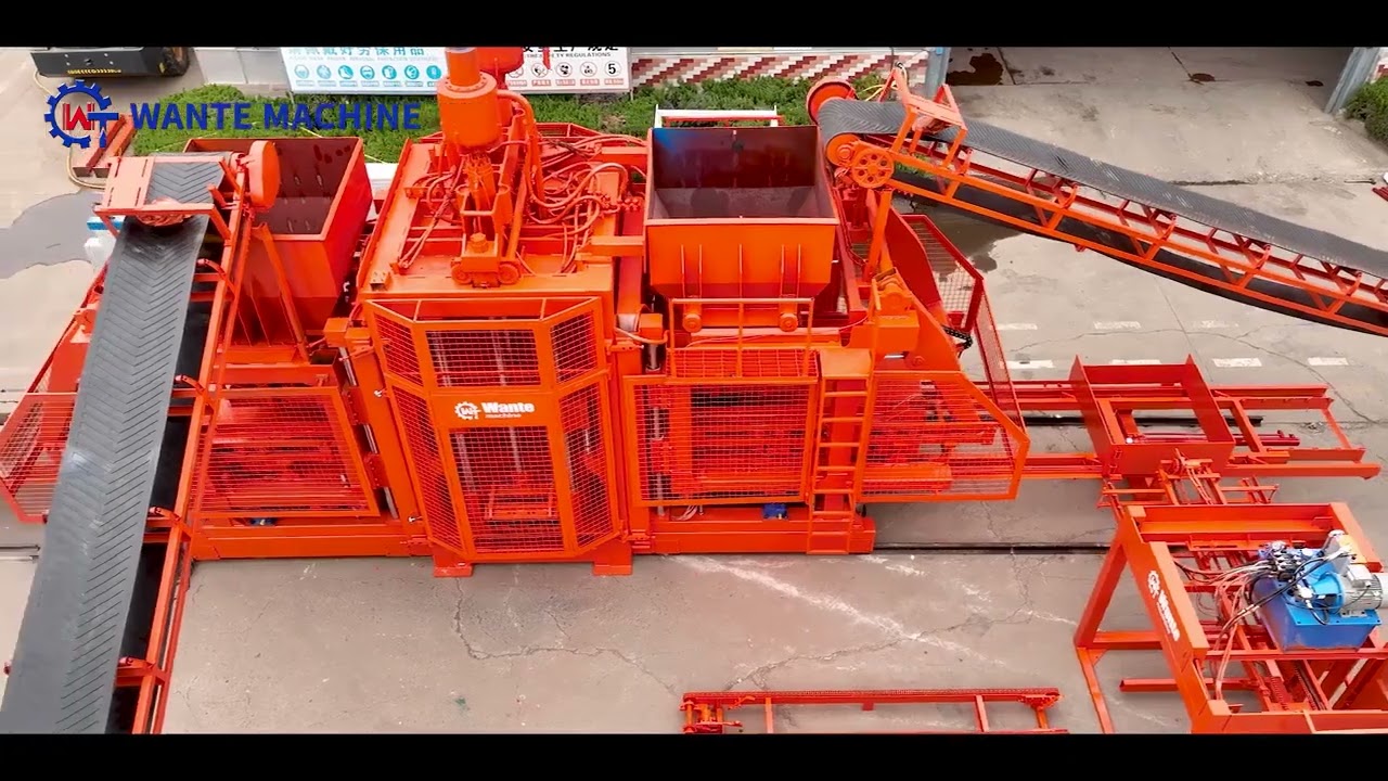 Fully automatic production line QT18-15 Concrete Block making machine