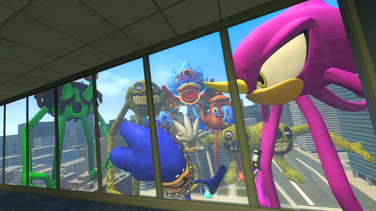 SURVIVING ALL Roblox Innyume Smiley's Stylized Nextbot vs ALL SHIN SONIC TAPES FAMILY in Garry's Mod