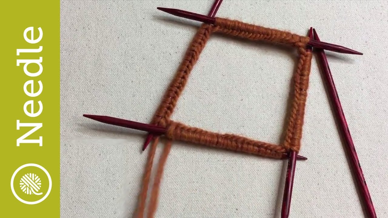 Long Tail Cast On in the Round using DPNs (CC)