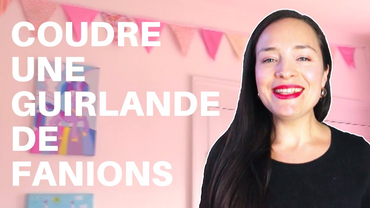 Tuto couture facile : coudre une guirlande de fanions