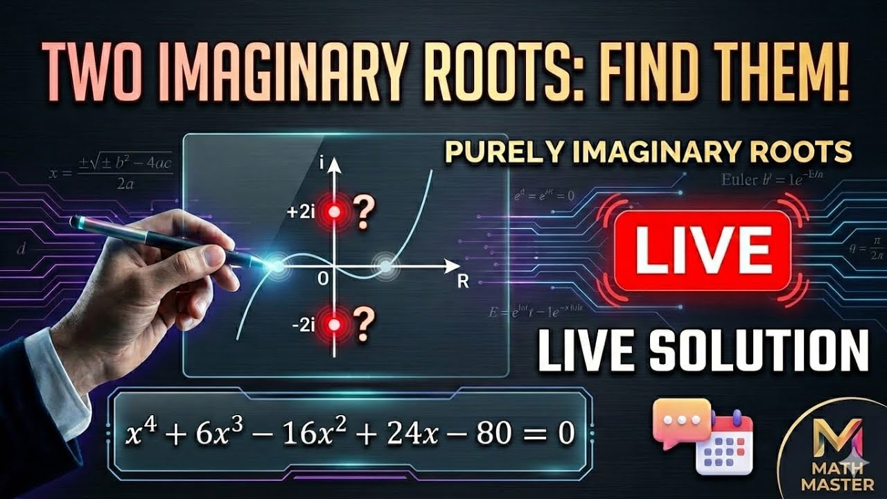 Finding Purely Imaginary Roots | B.A./B.Sc.-Major/minor Mathematics
