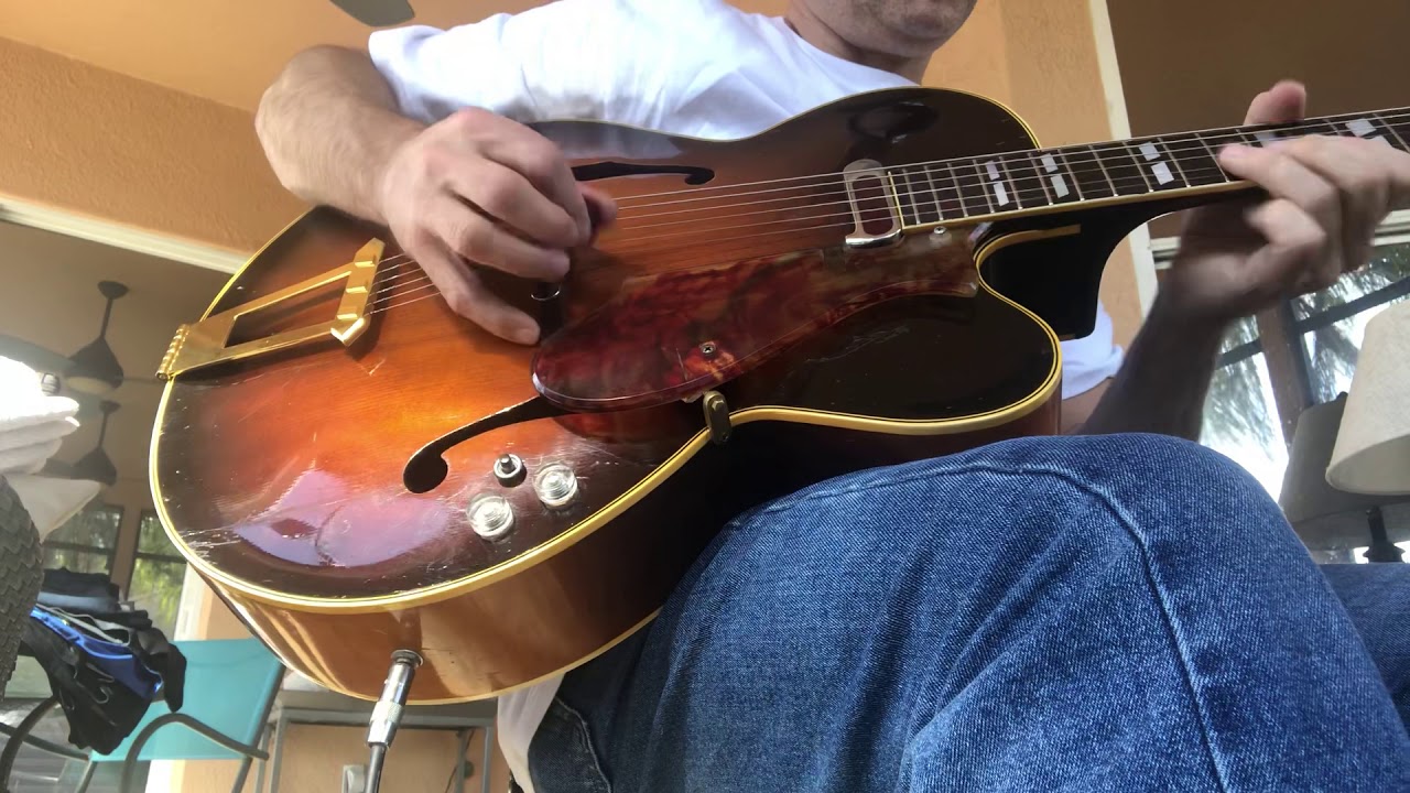 1950 Gibson L12P with Dearmond 1000 Rhythm Chief