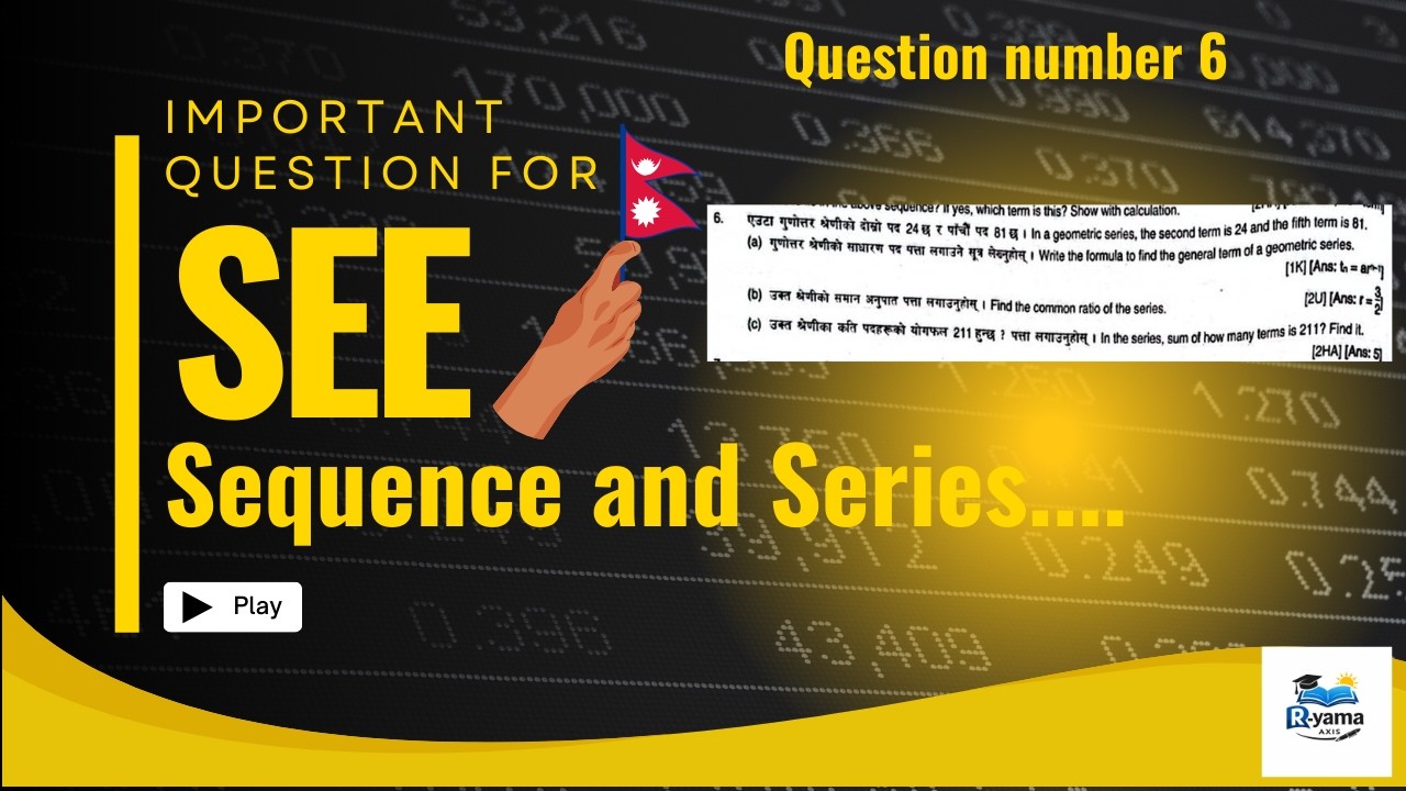 Important Question 6 - SEQUENCE AND SERIES