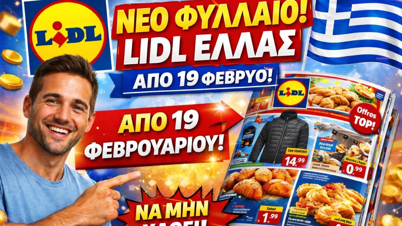 ✨ LIDL Φυλλάδιο αυτής της εβδομάδας 19/02 - 25/02/26 ✨ Νέες Προσφορές & PARKSIDE! 🛠️
